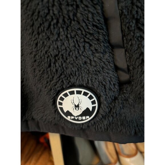 Spyder NWT Mens Black Fleece Pullover Jacket Sz Large - Picture 5 of 9